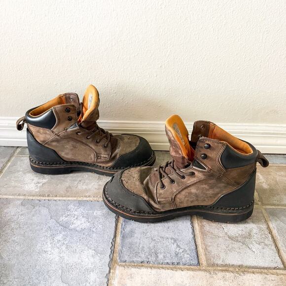 Ridgecut Waterproof Work Boots Steel Toe Brown Leather Mens 11 Wide main image 6